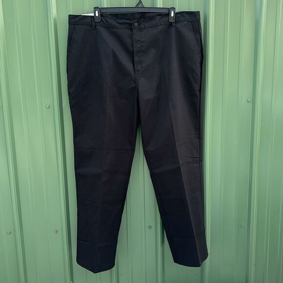 Men’s Genuine Dickies Black Flex Double Knee Work Pants Size 44X32 - Picture 1 of 8